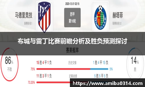 布城与雷丁比赛前瞻分析及胜负预测探讨